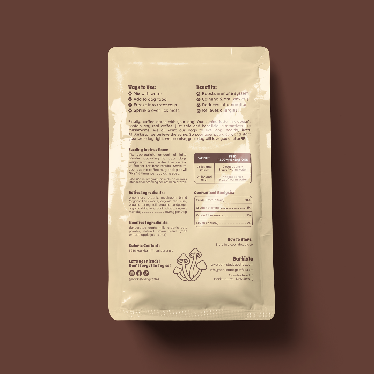 Caramel Latte Instant Dog Coffee