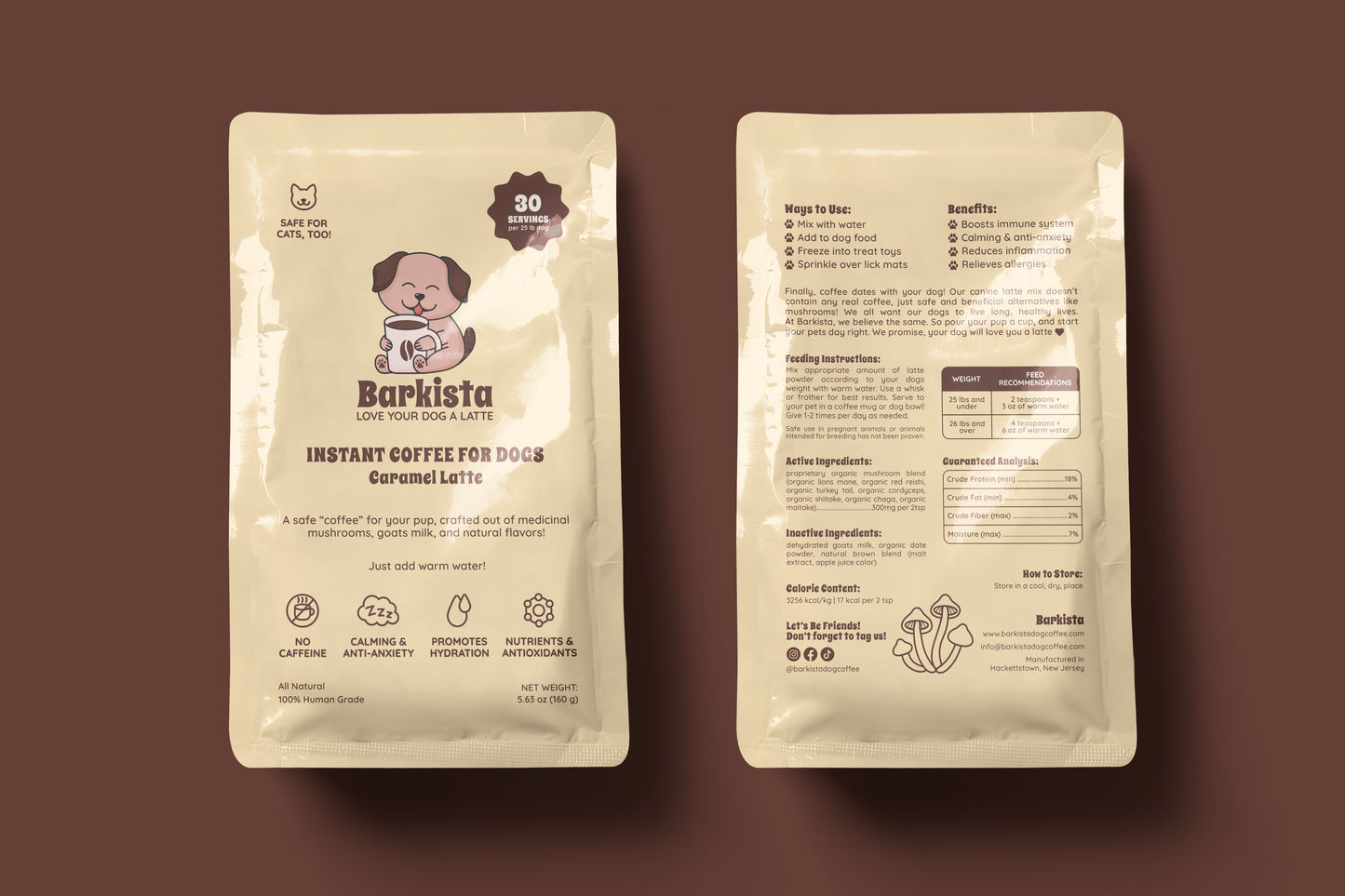 Caramel Latte Instant Dog Coffee