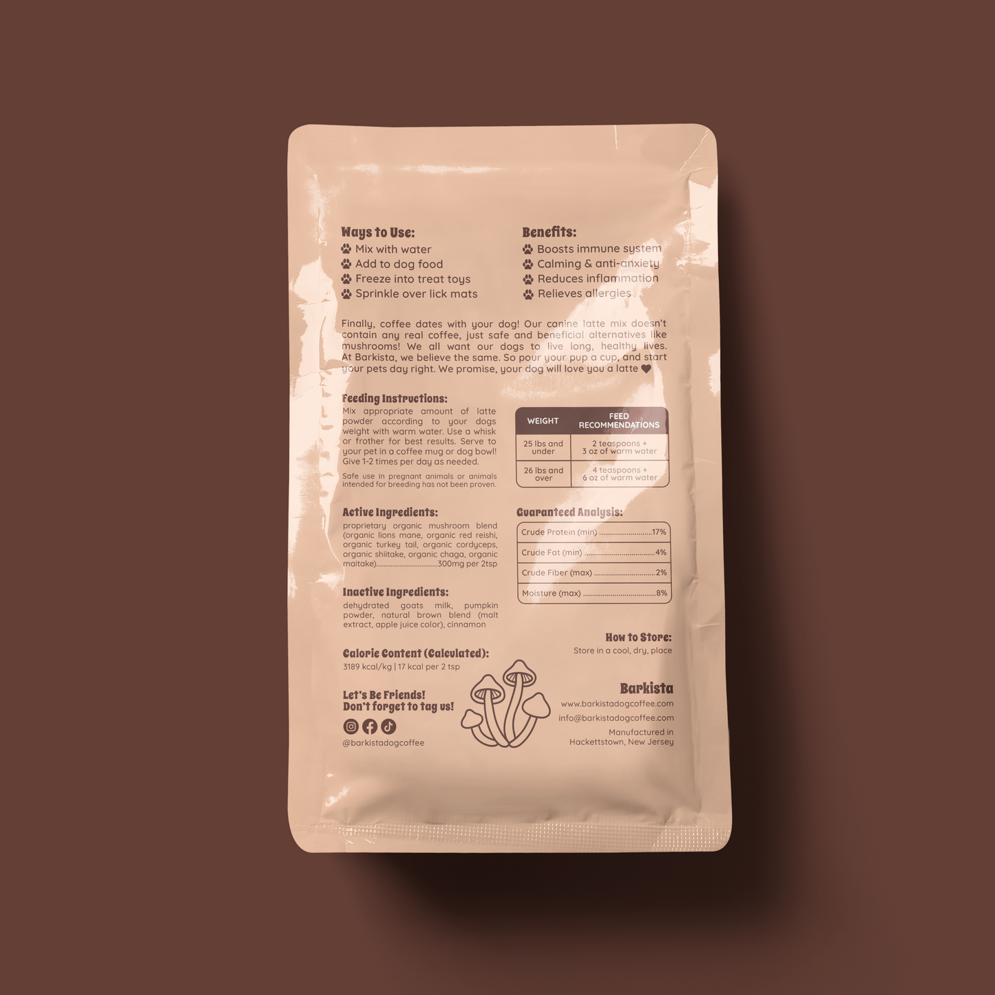 Pumpkin Spice Latte Instant Dog Coffee