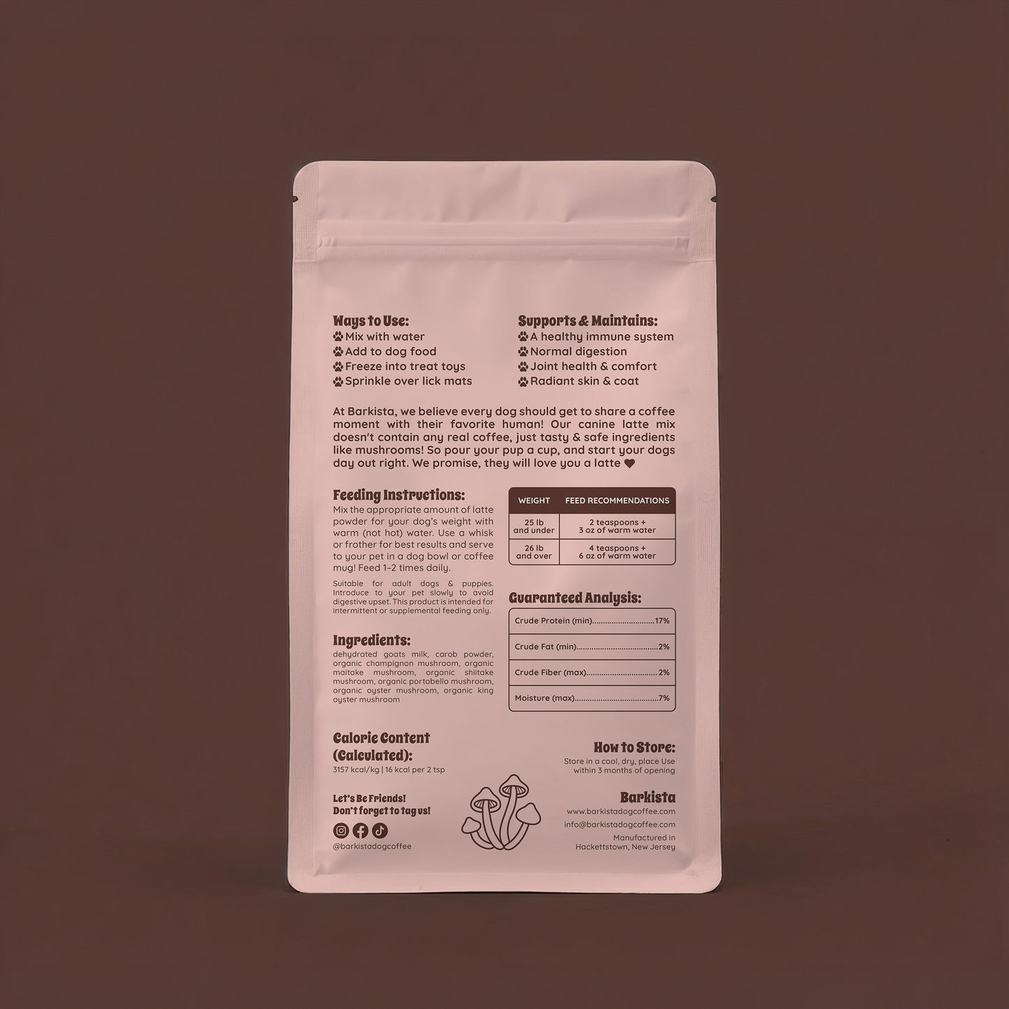 Mocha Latte Instant Dog Coffee