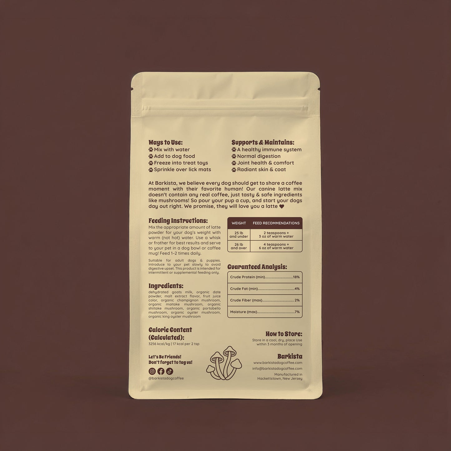Caramel Latte Instant Dog Coffee